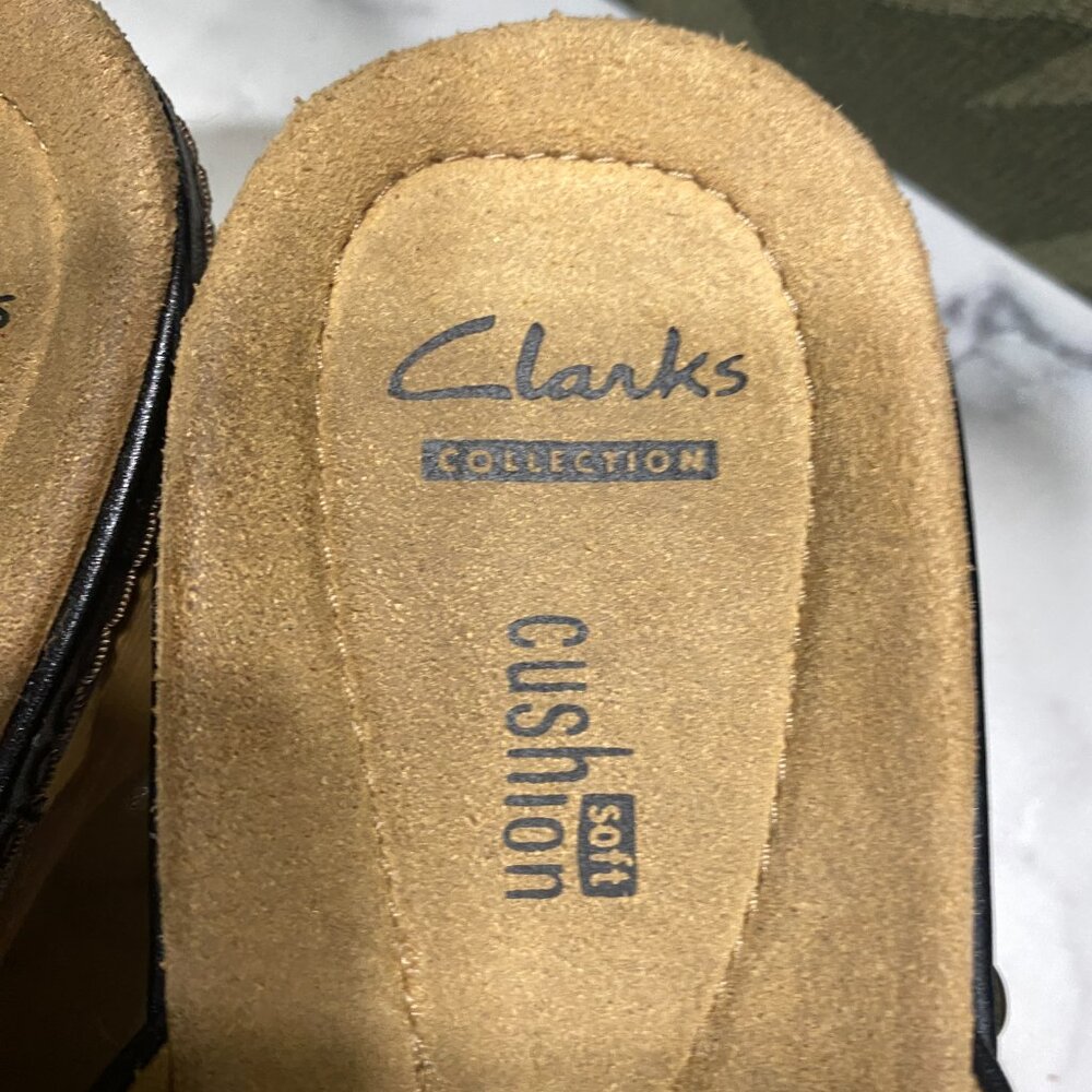 GUC Clarks Black Clogs sz 9 - Picture 4 of 12